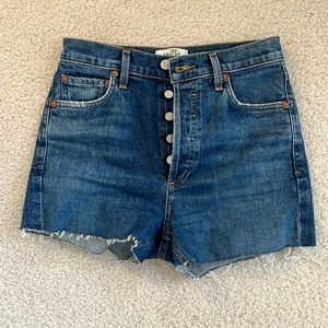 Agolde cut off denim shorts size 25